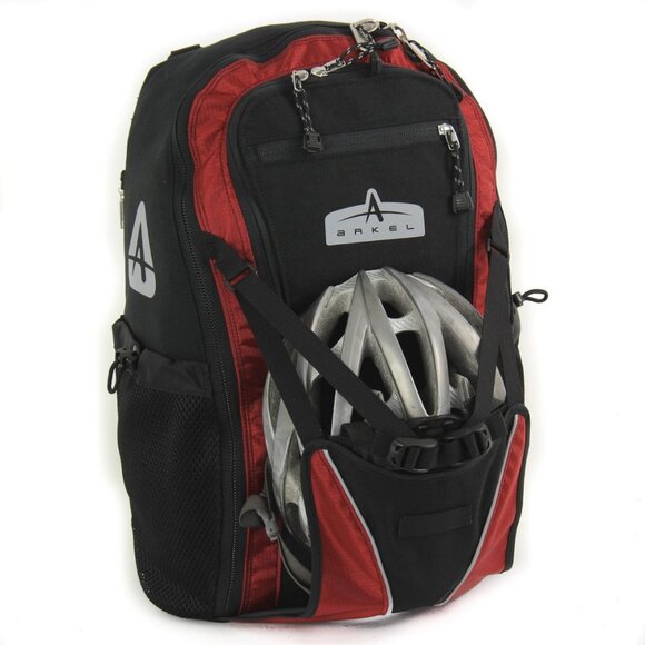 Arkel Bug Pannier Bike Cyclist Backpack Travel/Commuter - Black & Red - Picture 3 of 13